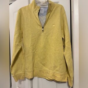 Brooks Brothers Yellow Zip-Up Sweater NWT M